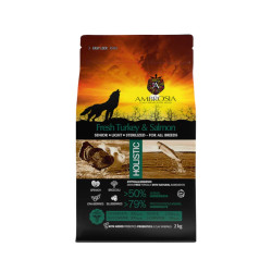 NATURAL TRAINER AMBROSIA SENIOR LIGHT STERILISED - TURKEY & SALMON