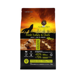 NATURAL TRAINER AMBROSIA GRAIN FREE ADULT FRESH TURKEY & DUCK