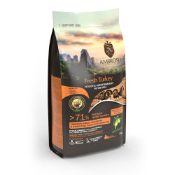 NATURAL TRAINER AMBROSIA MEDITERRANEAN DIET GRAIN FREE SENIOR LIGHT & STERILIZED FRESH TURKEY