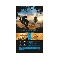 NATURAL TRAINER AMBROSIA GRAIN FREE STERILIZED CAT FRESH TROUT & RABBIT