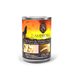 NATURAL TRAINER AMBROSIA GRAIN FREE PUPPY CHICKEN & WHITE FISH 6X