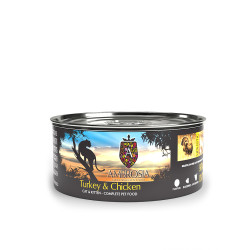 NATURAL TRAINER AMBROSIA GRAIN FREE CAT & KITTEN TURKEY & CHICKEN 12X