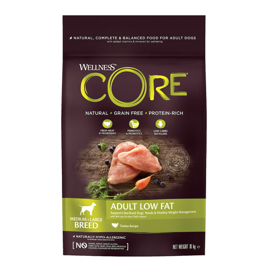 CORE ADULT LOW FAT MEDIUM-LARGE BREED ΓΑΛΟΠΟΎΛΑ