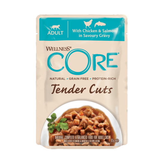 CORE TENDER CUTS FILLETS  ΚΟΤΌΠΟΥΛΟ & ΣΟΛΟΜΌ ΣΕ ΣΆΛΤΣΑ 24X