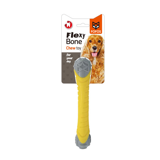 FO Παιχνίδι Σκύλου TPR Dental Stick Κίτρινο FO Παιχνίδι Σκύλου TPR Dental Stick Κίτρινο