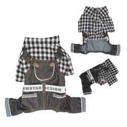 GLEE JUMPSUIT DENIM PAN ΚΑΡΟ 