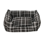 GLEE ΚΡΕΒΑΤΙ TARTAN ΓΚΡΙ ΣΚΟΥΡΟ 