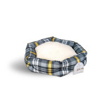 GLEE ΚΡΕΒΑΤΙ ΕΞΑΓΩΝΟ CHEQUERED ΓΚΡΙ ΚΙΤΡΙΝΟ
