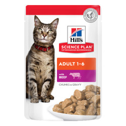 HILL'S SCIENCE PLAN ADULT CAT BEEF 12X (ΦΑΚΕΛΆΚΙ)