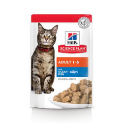 HILL'S SCIENCE PLAN ADULT CAT OCEAN FISH 12X (ΦΑΚΕΛΆΚΙ)