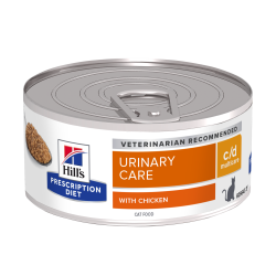 HILL'S PRESCRIPTION DIET FELINE C/D MINCED CHK 24/156 G CS