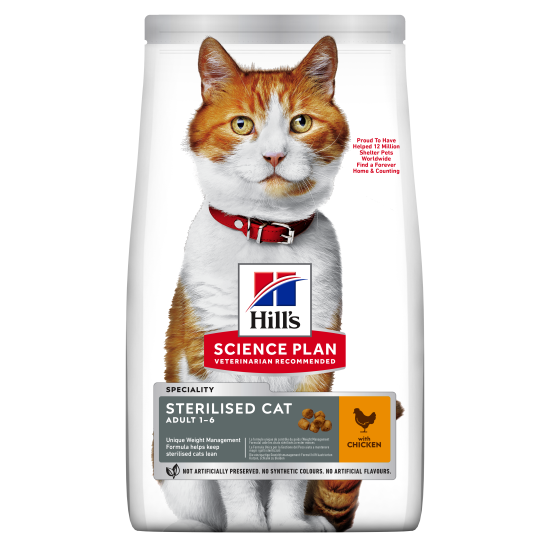HILL'S SCIENCE PLAN ADULT STERILISED CAT CHICKEN HILL'S SCIENCE PLAN ADULT STERILISED CAT CHICKEN