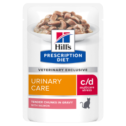 HILL'S PRESCRIPTION DIET FELINE C/D URINARY STRESS SALMON 12X