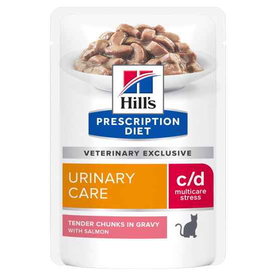 HILL'S PRESCRIPTION DIET FELINE C/D URINARY STRESS SALMON 12X
