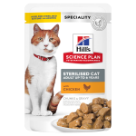HILL'S SCIENCE PLAN ADULT STERILISED CAT CHICKEN 12X (ΦΑΚΕΛΆΚΙ)