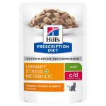 HILL'S PRESCRIPTION DIET FELINE C/D URINARY STRESS+METABOLIC 12X