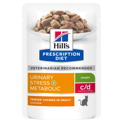 HILL'S PRESCRIPTION DIET FELINE C/D URINARY STRESS+METABOLIC 12X
