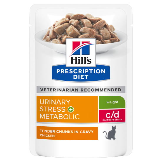 HILL'S PRESCRIPTION DIET FELINE C/D URINARY STRESS+METABOLIC 12X