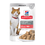 HILL'S SCIENCE PLAN ADULT STERILISED CAT SALMON 12X (ΦΑΚΕΛΆΚΙ)
