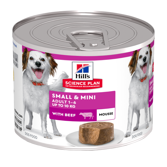 HILL'S SCIENCE PLAN ADULT DOG MOUSSE SMALL & MINI BEEF 12X