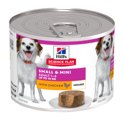 HILL'S SCIENCE PLAN ADULT DOG MOUSSE SMALL & MINI CHICKEN 12X