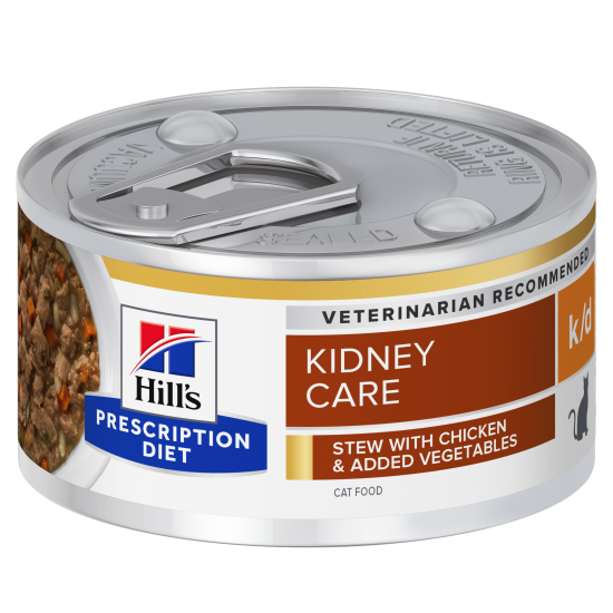 HILL'S PRESCRIPTION DIET FELINE K/D STEW CHICKEN & VEGETABLES (ΜΑΓ.ΓΕΎΜΑ) 24X