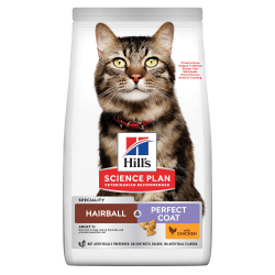 HILL'S SCIENCE PLAN ADULT CAT HAIRBALL & PERFECT COAT CHICKEN