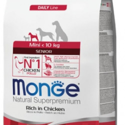 MONGE NATURAL SUPERPREMIUM SENIOR MINI ΜΕ ΚΟΤΌΠΟΥΛΟ