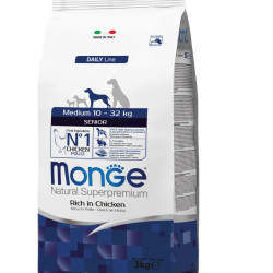 MONGE NATURAL SUPERPREMIUM SENIOR MEDIUM ΜΕ ΚΟΤΌΠΟΥΛΟ