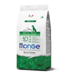 MONGE NATURAL SUPERPREMIUM PUPPY & JUNIOR MAXI ΜΕ ΚΟΤΌΠΟΥΛΟ
