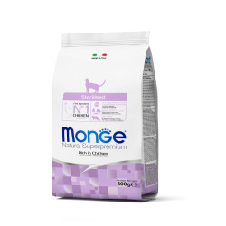 MONGE NATURAL SUPERPREMIUM STERILIZED ADULT ΜΕ ΚΟΤΌΠΟΥΛΟ