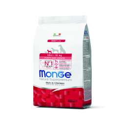MONGE NATURAL SUPERPREMIUM PUPPY & JUNIOR MINI ΜΕ ΚΟΤΌΠΟΥΛΟ