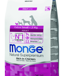 MONGE NATURAL SUPERPREMIUM ADULT EXTRA SMALL ΜΕ ΚΟΤΌΠΟΥΛΟ