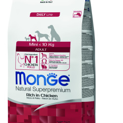 MONGE NATURAL SUPERPREMIUM ADULT MINI ΜΕ ΚΟΤΌΠΟΥΛΟ