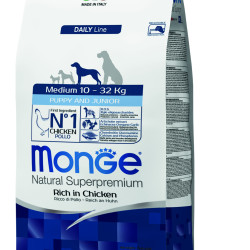 MONGE NATURAL SUPERPREMIUM PUPPY & JUNIOR MEDIUM ΜΕ ΚΟΤΌΠΟΥΛΟ