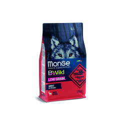 MONGE BWILD LOW GRAIN ADULT ΜΕ ΕΛΆΦΙ