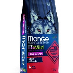 MONGE BWILD LOW GRAIN ADULT ΜΕ ΕΛΆΦΙ