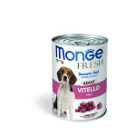 MONGE FRESH ADULT ΠΑΤΈ & ΚΟΜΜΆΤΙΑ ΜΕ ΜΟΣΧΆΡΙ 24X