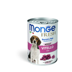 MONGE FRESH ADULT ΠΑΤΈ & ΚΟΜΜΆΤΙΑ ΜΕ ΜΟΣΧΆΡΙ 24X