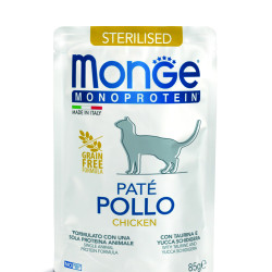 MONGE MONOPROTEIN STERILIZED ADULT ΜΕ ΚΟΤΌΠΟΥΛΟ 28X