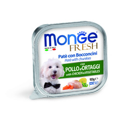 MONGE FRESH ADULT ΠΑΤΈ & ΚΟΜΜΑΤΆΚΙΑ ΜΕ ΚΟΤΌΠΟΥΛΟ & ΛΑΧΑΝΙΚΆ 32X