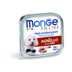 MONGE FRESH ADULT ΠΑΤΈ & ΚΟΜΑΤΆΚΙΑ ΜΕ ΑΡΝΊ 32X