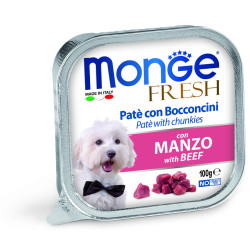 MONGE FRESH ADULT ΠΑΤΈ & ΚΟΜΜΑΤΆΚΙΑ ΜΕ ΜΟΣΧΆΡΙ 32X