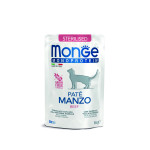 MONGE MONOPROTEIN STERILIZED ADULT ΜΕ ΜΟΣΧΆΡΙ 28X