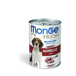 MONGE FRESH ADULT ΠΑΤΈ & ΚΟΜΜΆΤΙΑ ΜΕ ΑΡΝΊ 24X