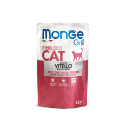 MONGE GRILL CAT STERILISED ΜΕ ΜΟΣΧΆΡΙ 28X