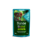 MONGE BWILD STERILISED - TUNA WITH SHRIMPS AND VEGETABLES 28X