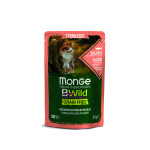 MONGE BWILD STERILISED - SALMON WITH SHRIMPS AND VEGETABLES 28X