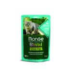MONGE BWILD ADULT - CODFISH WITH SHRIMPS AND VEGETABLES 28X
