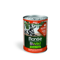 MONGE BWILD TURKEY WITH PUMPKIN AND ZUCCHINI 24X